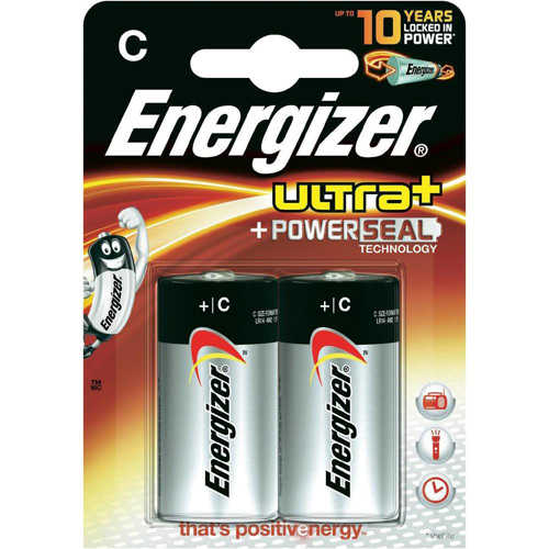 זוג סוללות Energizer Alkaline דגם C