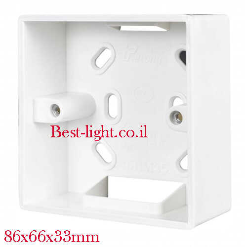 קופסת ביטון 86x86mm להתקנה חיצונית