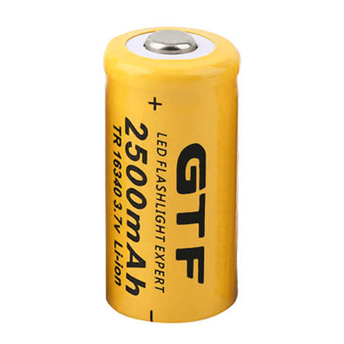 סוללת ליתיום נטענת GTF 2500mAh דגם 16340
