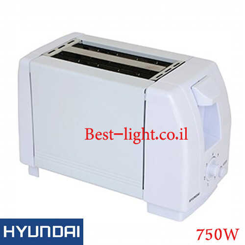 מצנם 2 פרוסות 750W לבן Hyundai 