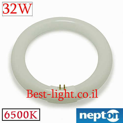 נורת פלורסנט עגולה  Nepton T9 T10q 32W 6500k