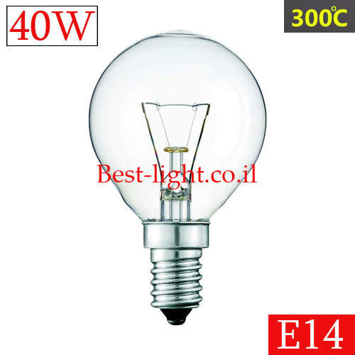 נורת ליבון להט לתנור E14 40W