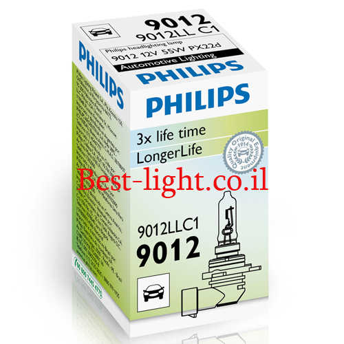 נורה ראשית לרכב Philips HIR2 9012 דגם LonegerLife