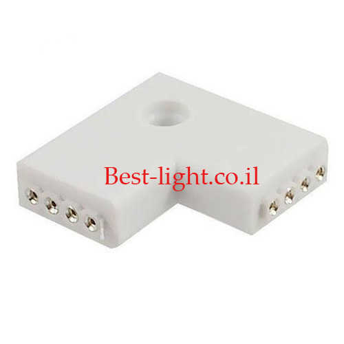 מחבר זוויתי 90&deg 4P נקבה לפס לד RGB