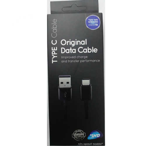 כבל טעינה וסנכרון USB Type-C סאני שחור Samsung