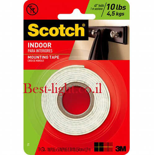 דבק דו צדדי ספוגי רחב Scotch 