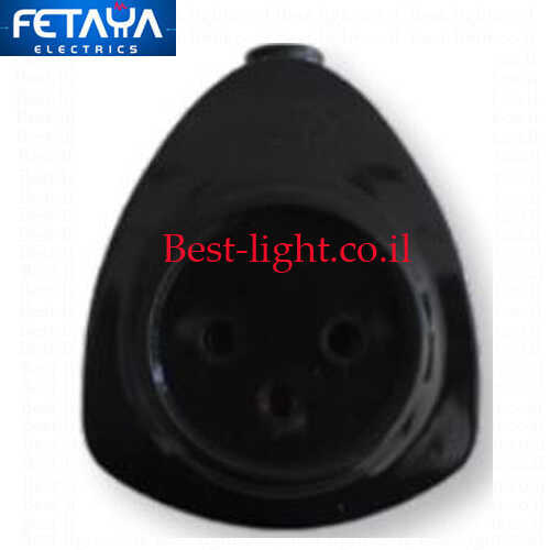 שקע כח קופלונג שחור Fetaya 250V~16A