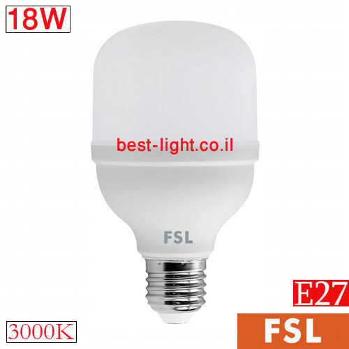 נורת לד FSL T70 E27 18W 3000k