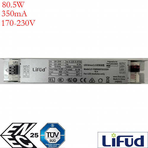 דרייבר לד Lifud 80.3W 350mA 170-230V דגם LF-FMR080YS0350H
