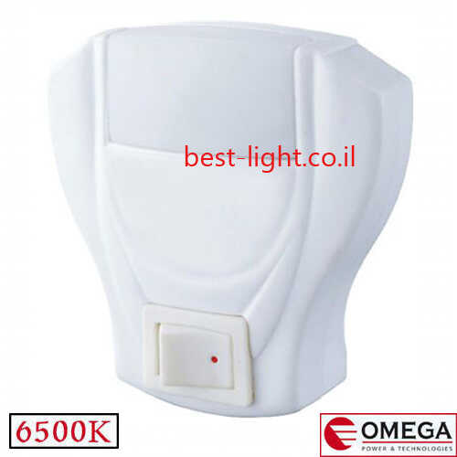 מנורת לילה עם מפסק OMEGA D560-CW 6500k
