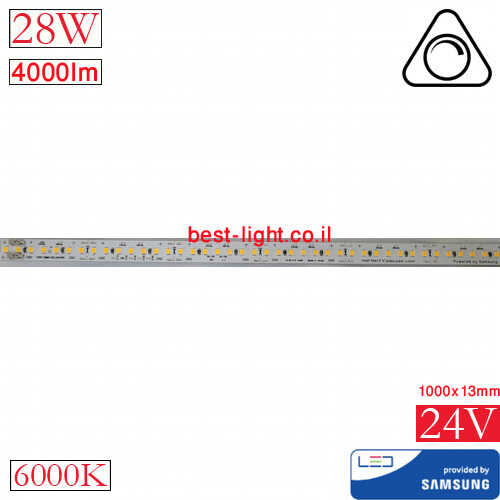 סרגל לד ניתן לחיתוך DC24V 28W 6000k 4000lm מחיר למטר SAMSUNG